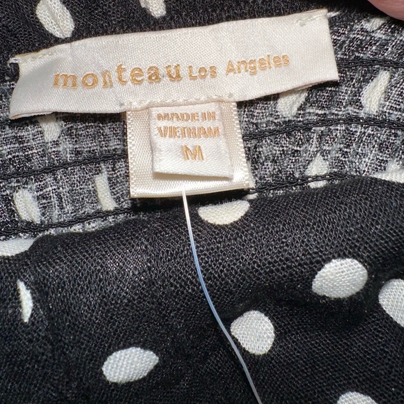 Monteau Black and White Polka Dot Tank Top - Picture 4 of 5